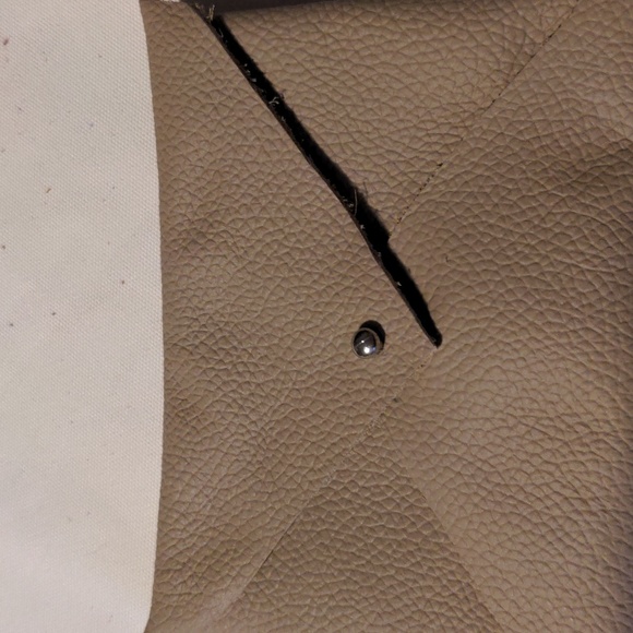New! Handmade Genuine Leather Envelope Pouch Taupe - Picture 3 of 9